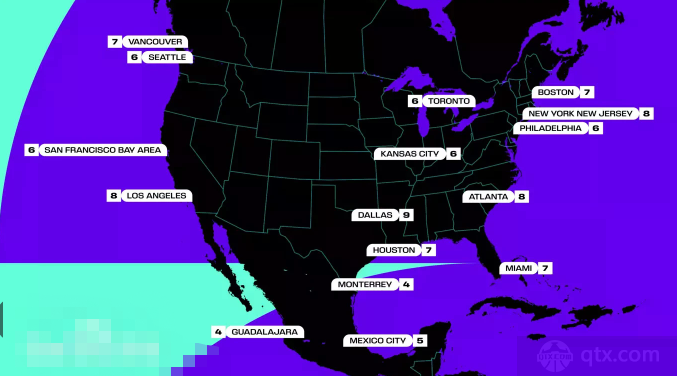 开云体育热点资讯 - 2026年世界杯美加墨具体比赛地点及球场完整版（3个国家16座城市16个球场承办）